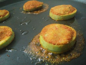 Lauki discs pan fried